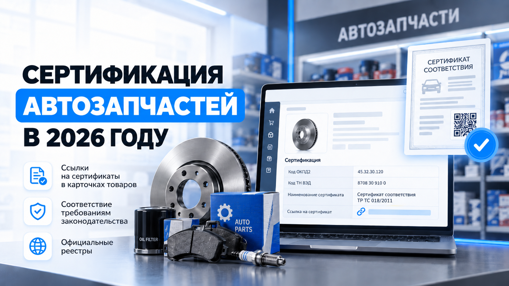 Сертификация автозапчастей в 2026 году